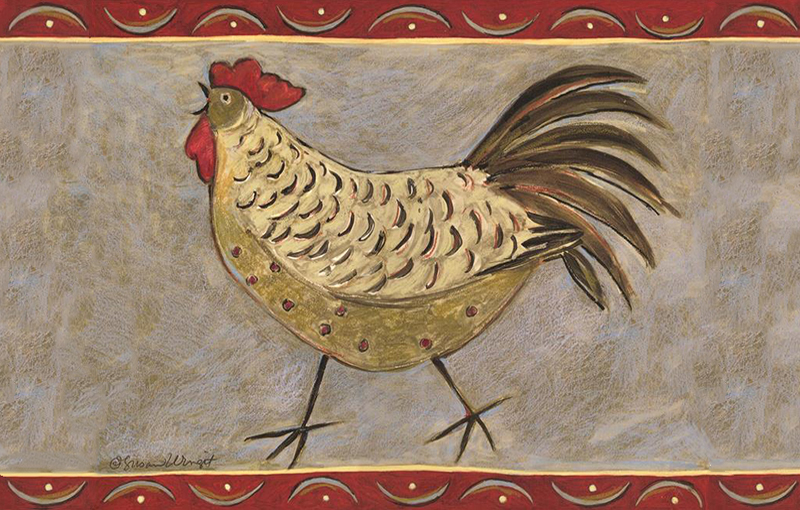 装饰画-公鸡谱
